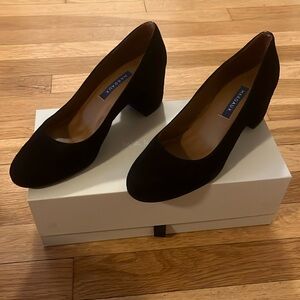 Margaux “the heel” black suede